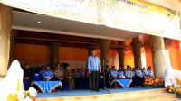 Hari Pertama Bertugas, Bupati Suparman Pimpin Upacara Hari Otonomi Daerah 